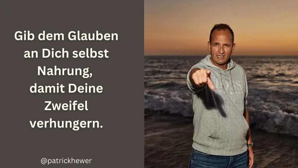 Zitat und Foto von Inspirator Patrick Hewer.