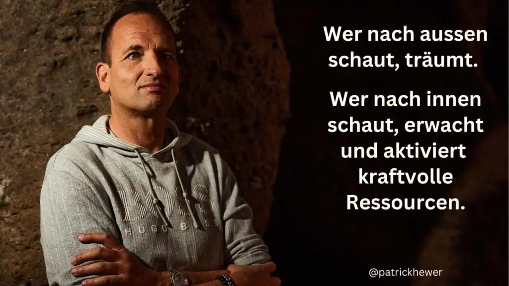 Zitat und Foto von Patrick Hewer.